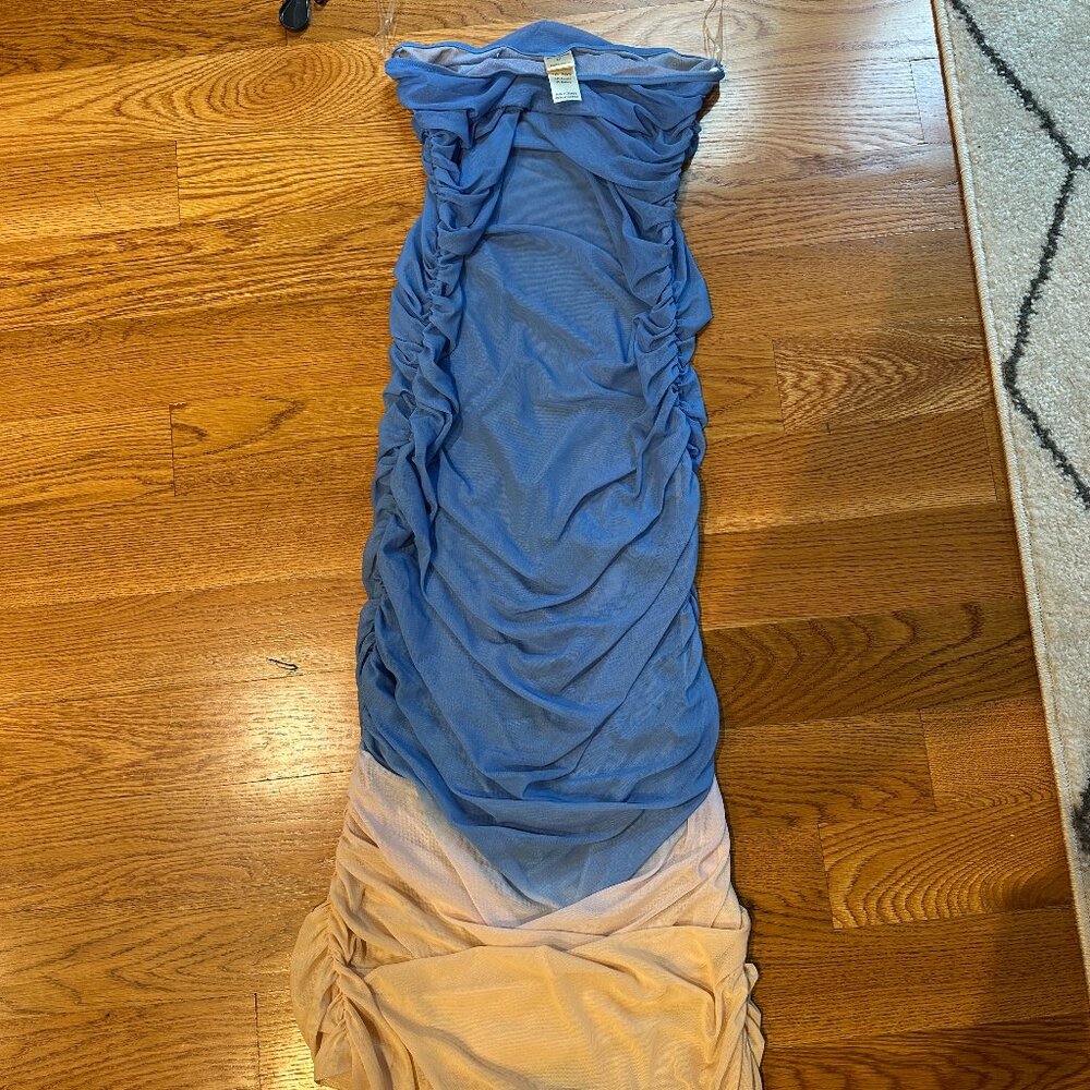 Baobab Bahia Maxi Pareo Islote Beach Mesh Coverup Swim Skirt M - Picture 2 of 8